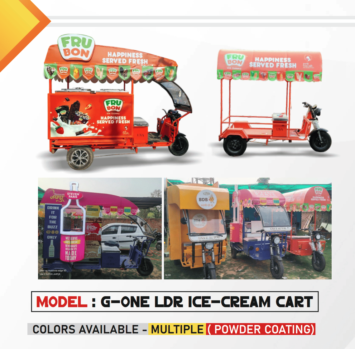 g one ldr ice cream cart